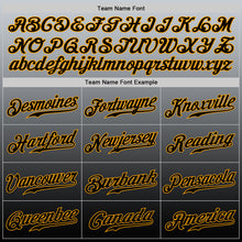 Load image into Gallery viewer, Custom Gray Black-Gold Authentic Fade Fashion Baseball Jersey