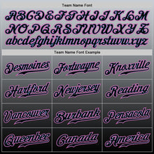 Load image into Gallery viewer, Custom Gray Pink-Black Authentic Fade Fashion Baseball Jersey