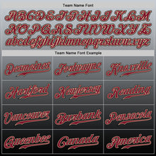 Load image into Gallery viewer, Custom Gray Crimson-Black Authentic Fade Fashion Baseball Jersey