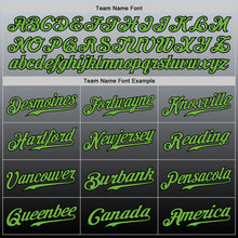 Load image into Gallery viewer, Custom Gray Neon Green-Black Authentic Fade Fashion Baseball Jersey