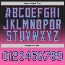 Load image into Gallery viewer, Custom Black Light Blue-Pink Authentic Fade Fashion Basketball Jersey