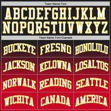 Load image into Gallery viewer, Custom Black White-Red Authentic Fade Fashion Basketball Jersey