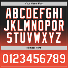 Load image into Gallery viewer, Custom Black White-Orange Authentic Fade Fashion Basketball Jersey