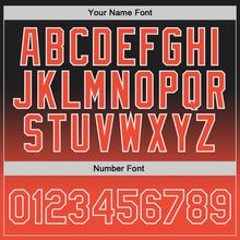 Load image into Gallery viewer, Custom Black Orange-White Authentic Fade Fashion Basketball Jersey