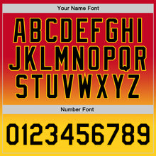 Load image into Gallery viewer, Custom Red Black-Gold Authentic Fade Fashion Basketball Jersey