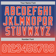 Load image into Gallery viewer, Custom Royal Orange-White Authentic Fade Fashion Basketball Jersey