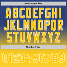 Load image into Gallery viewer, Custom Royal Gold-White Authentic Fade Fashion Basketball Jersey