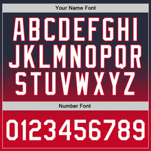 Load image into Gallery viewer, Custom Navy White-Red Authentic Fade Fashion Basketball Jersey