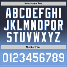 Load image into Gallery viewer, Custom Navy White-Light Blue Authentic Fade Fashion Basketball Jersey