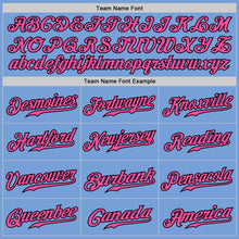 Load image into Gallery viewer, Custom Light Blue Pink-Black Authentic Fade Fashion Baseball Jersey