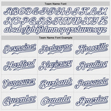 Load image into Gallery viewer, Custom White White-Navy Authentic Fade Fashion Baseball Jersey