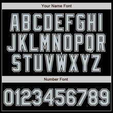 Load image into Gallery viewer, Custom Black Silver-White Authentic Gradient Fashion Baseball Jersey