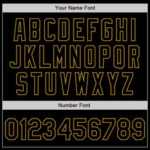 Load image into Gallery viewer, Custom Gray Black-Old Gold Authentic Gradient Fashion Baseball Jersey