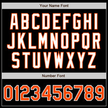 Load image into Gallery viewer, Custom Black Orange Gray-White Authentic Gradient Fashion Baseball Jersey