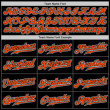 Load image into Gallery viewer, Custom Black Orange-White Authentic Gradient Fashion Baseball Jersey