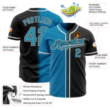 Load image into Gallery viewer, Custom Black Panther Blue-White Authentic Gradient Fashion Baseball Jersey