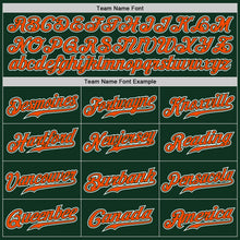 Load image into Gallery viewer, Custom Green Orange-White Authentic Gradient Fashion Baseball Jersey