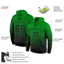 Load image into Gallery viewer, Custom Stitched Grass Green Black Fade Fashion Sports Pullover Sweatshirt Hoodie
