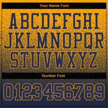 Load image into Gallery viewer, Custom Stitched Gold Navy Fade Fashion Sports Pullover Sweatshirt Hoodie