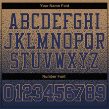 Load image into Gallery viewer, Custom Stitched Old Gold Navy Fade Fashion Sports Pullover Sweatshirt Hoodie