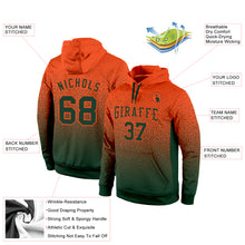 Load image into Gallery viewer, Custom Stitched Orange Green Fade Fashion Sports Pullover Sweatshirt Hoodie