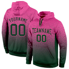 Load image into Gallery viewer, Custom Stitched Pink Green Fade Fashion Sports Pullover Sweatshirt Hoodie