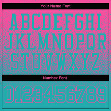 Load image into Gallery viewer, Custom Stitched Pink Aqua Fade Fashion Sports Pullover Sweatshirt Hoodie