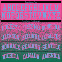 Load image into Gallery viewer, Custom Stitched Pink Kelly Green Fade Fashion Sports Pullover Sweatshirt Hoodie