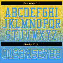 Load image into Gallery viewer, Custom Stitched Gold Powder Blue Fade Fashion Sports Pullover Sweatshirt Hoodie