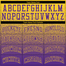 Load image into Gallery viewer, Custom Stitched Gold Purple Fade Fashion Sports Pullover Sweatshirt Hoodie