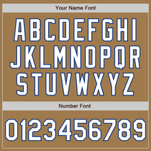 Load image into Gallery viewer, Custom Old Gold White-Royal Authentic Fade Fashion Baseball Jersey