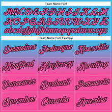 Load image into Gallery viewer, Custom Stitched Sky Blue Pink-Black Fade Fashion Sports Pullover Sweatshirt Hoodie