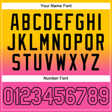 Load image into Gallery viewer, Custom Stitched Yellow Pink-Black Fade Fashion Sports Pullover Sweatshirt Hoodie