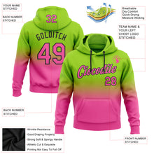 Load image into Gallery viewer, Custom Stitched Neon Green Pink-Black Fade Fashion Sports Pullover Sweatshirt Hoodie
