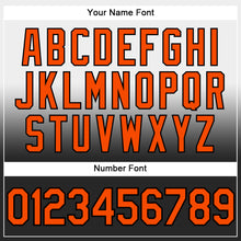 Load image into Gallery viewer, Custom Stitched White Orange-Black Fade Fashion Sports Pullover Sweatshirt Hoodie