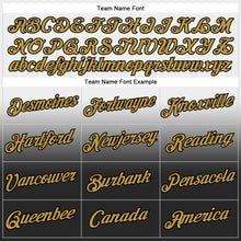 Load image into Gallery viewer, Custom Stitched White Old Gold-Black Fade Fashion Sports Pullover Sweatshirt Hoodie