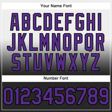 Load image into Gallery viewer, Custom Stitched White Purple-Black Fade Fashion Sports Pullover Sweatshirt Hoodie