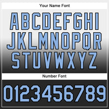 Load image into Gallery viewer, Custom Stitched White Light Blue-Black Fade Fashion Sports Pullover Sweatshirt Hoodie