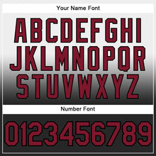 Load image into Gallery viewer, Custom Stitched White Crimson-Black Fade Fashion Sports Pullover Sweatshirt Hoodie