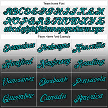 Load image into Gallery viewer, Custom Stitched White Teal-Black Fade Fashion Sports Pullover Sweatshirt Hoodie