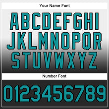 Load image into Gallery viewer, Custom Stitched White Teal-Black Fade Fashion Sports Pullover Sweatshirt Hoodie