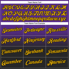 Load image into Gallery viewer, Custom Stitched Purple Gold-Black Fade Fashion Sports Pullover Sweatshirt Hoodie