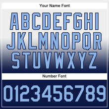 Load image into Gallery viewer, Custom Stitched White Light Blue-Navy Fade Fashion Sports Pullover Sweatshirt Hoodie