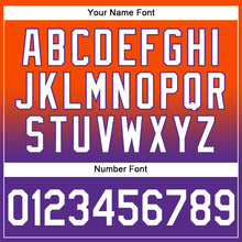 Load image into Gallery viewer, Custom Stitched Orange White-Purple Fade Fashion Sports Pullover Sweatshirt Hoodie