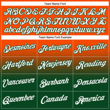 Load image into Gallery viewer, Custom Stitched Orange White-Green Fade Fashion Sports Pullover Sweatshirt Hoodie