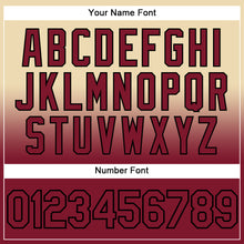 Load image into Gallery viewer, Custom Stitched City Cream Crimson-Black Fade Fashion Sports Pullover Sweatshirt Hoodie