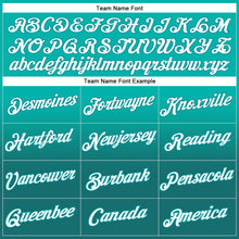 Load image into Gallery viewer, Custom Stitched Aqua White-Teal Fade Fashion Sports Pullover Sweatshirt Hoodie