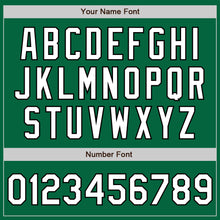 Load image into Gallery viewer, Custom Kelly Green Pinstripe White-Black Authentic Fade Fashion Baseball Jersey