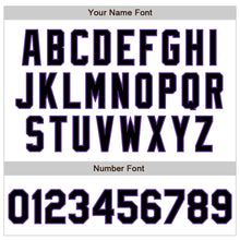 Load image into Gallery viewer, Custom White Pinstripe Black-Purple Authentic Fade Fashion Baseball Jersey