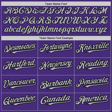 Load image into Gallery viewer, Custom Purple Pinstripe Gray-Black Authentic Fade Fashion Baseball Jersey